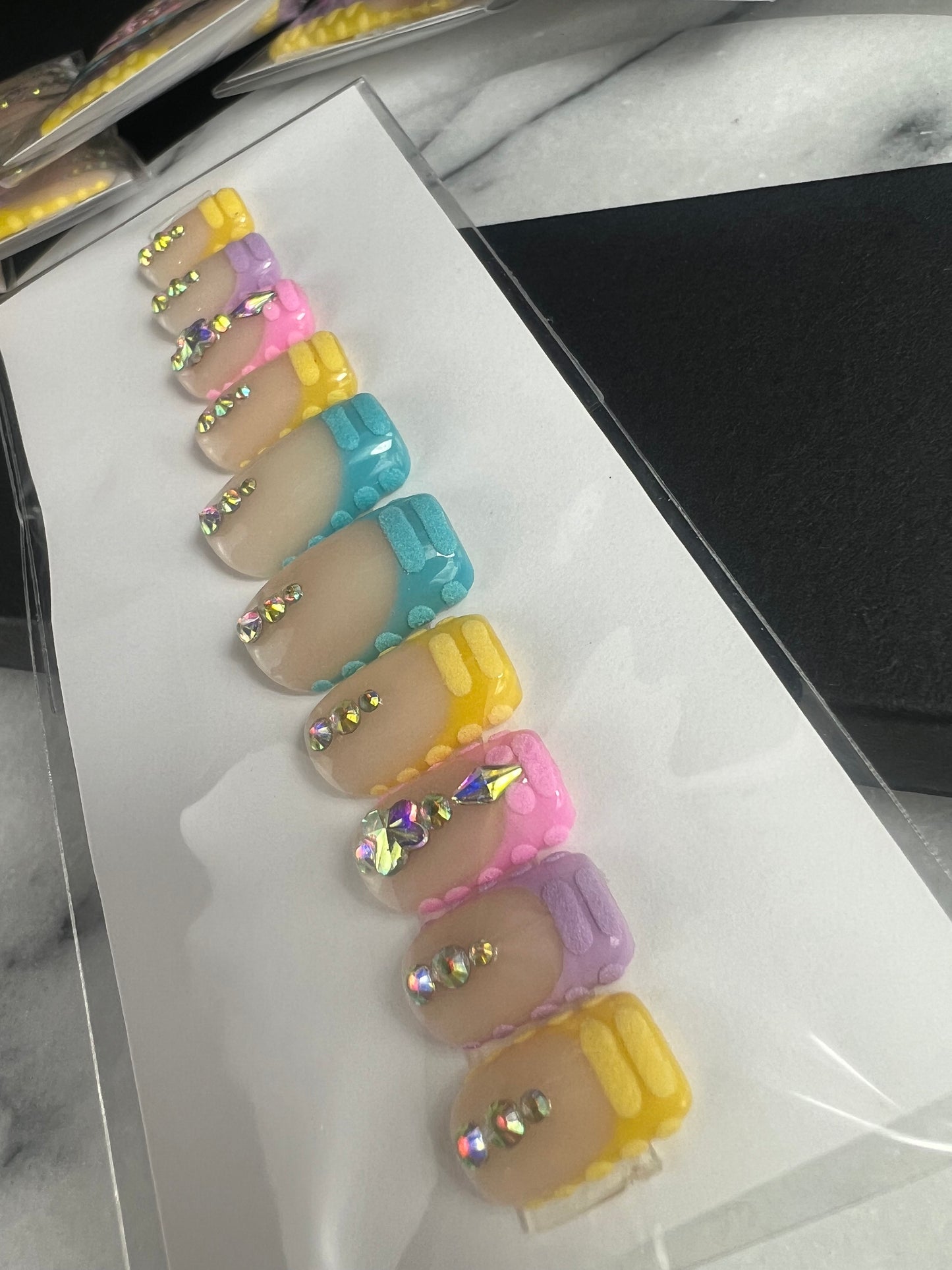 Alligator French Medium Square Press-on Nails(002)