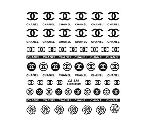 Designer Nail Stickers (Chanel)