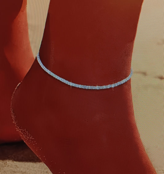 Fashion 1 pc  Silver Anklet For Women